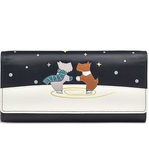 NWOT Radley London Sparkle Skate large flap over wallet